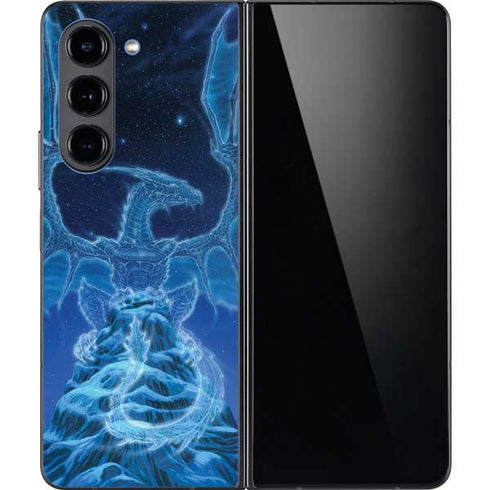 Ed Beard Jr. Winter Spirit Dragon by Ed Beard Jr Galaxy Z Fold5 5G Skin
